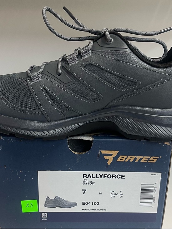 Bates Shoes - Bates RallyForce Men's Athletic Shoe - Gunmetal/Black